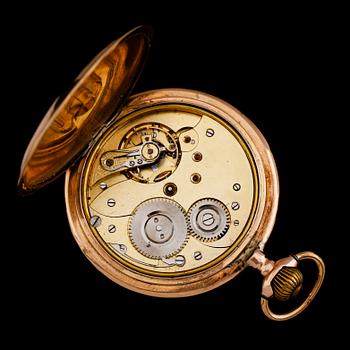 FICKUR, 14K guld, savonett, 1900-talets första hälft.