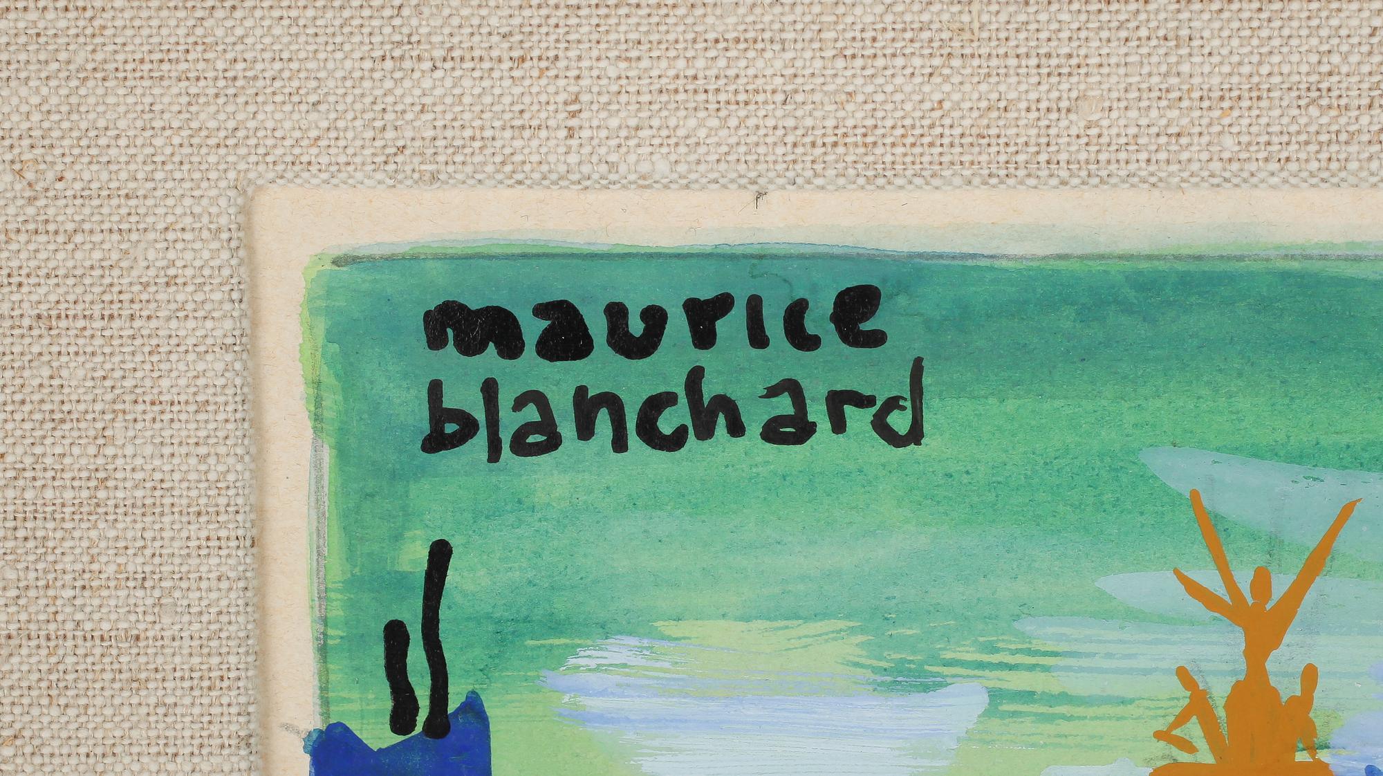 MAURICE BLANCHARD, blandteknik, signerad.