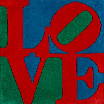 ROBERT INDIANA, KEHYSTETTY MATTO. Chosen Love. Sign. R Indiana, numeroitu 820/10.000 etikettiin.