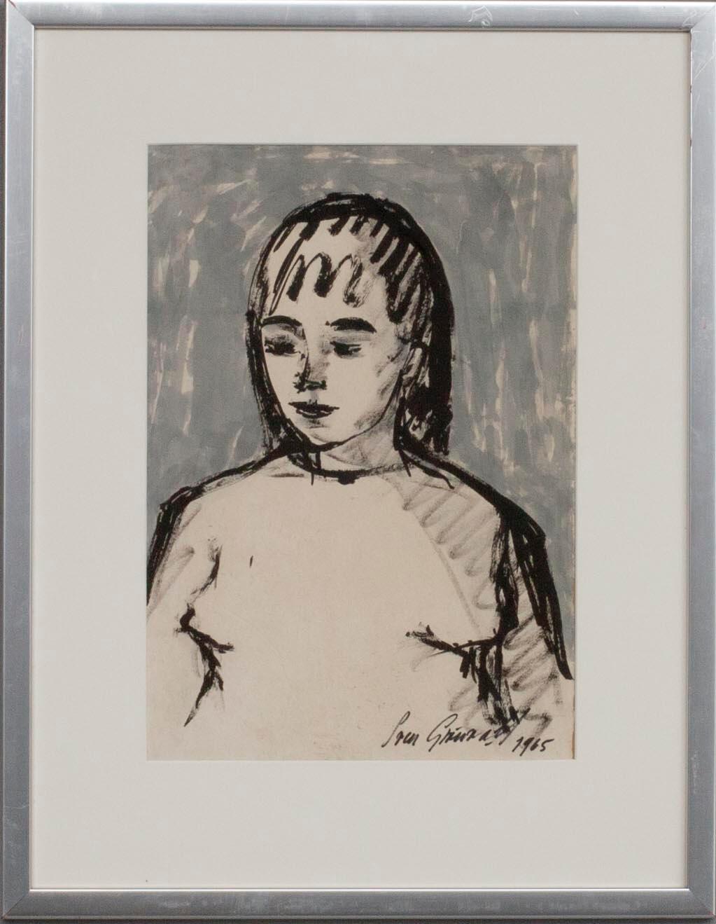 SVEN GRÖNVALL, blandteknik, signerad och daterad 1963 cm.