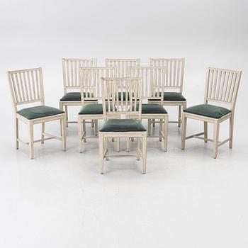 A set of eight chairs, 20th century.