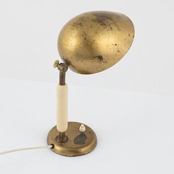 Harald Notini, a brass model 15233 table lamp,  Arvid Böhlmarks Lampfabrik, Sweden 1930/40-tal.