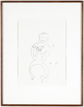 ROGER RISBERG, indian ink on paper, 2007, signed RR.