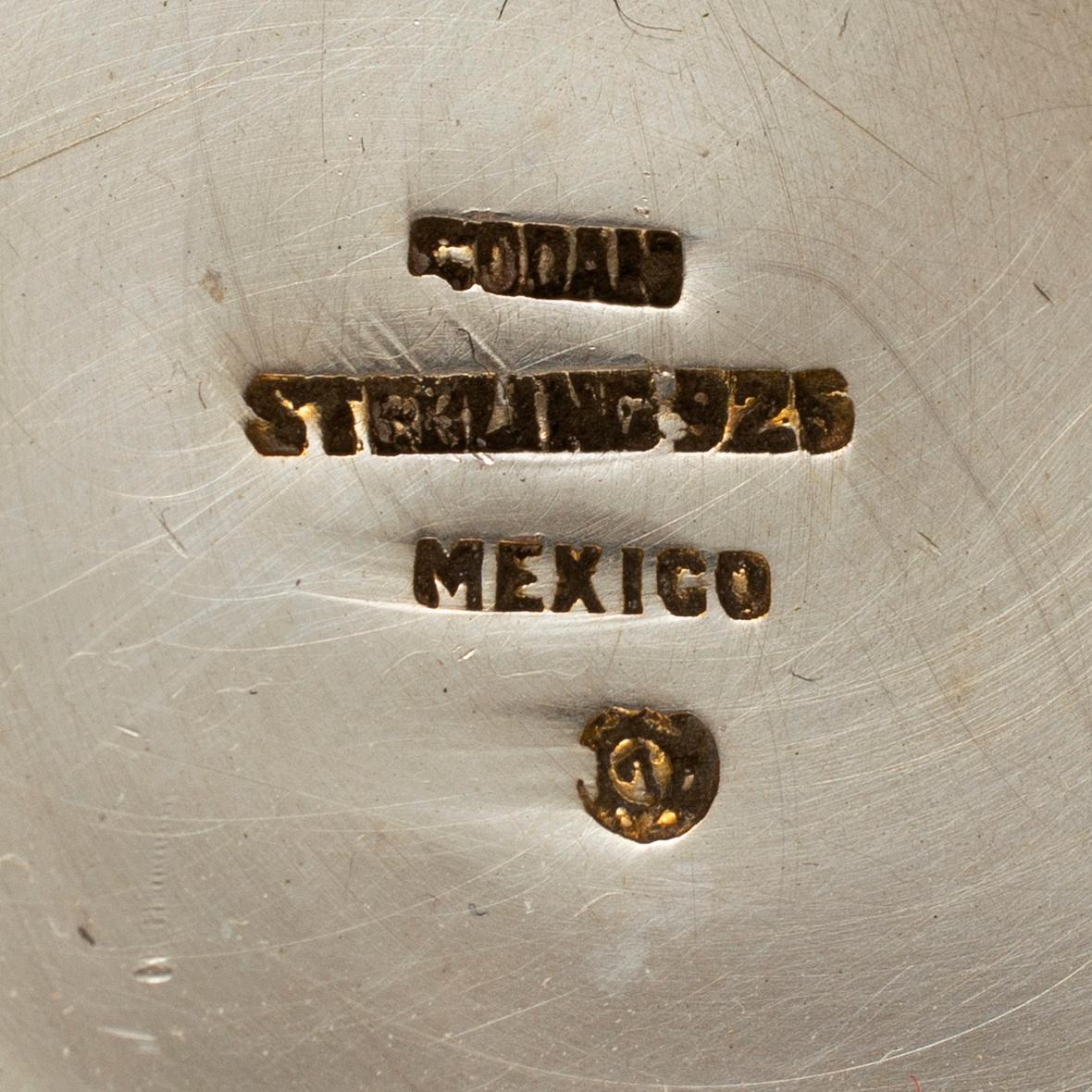 CODAN, bägare, 8 st, sterlingsilver. Mexiko, 1900-talets mitt.