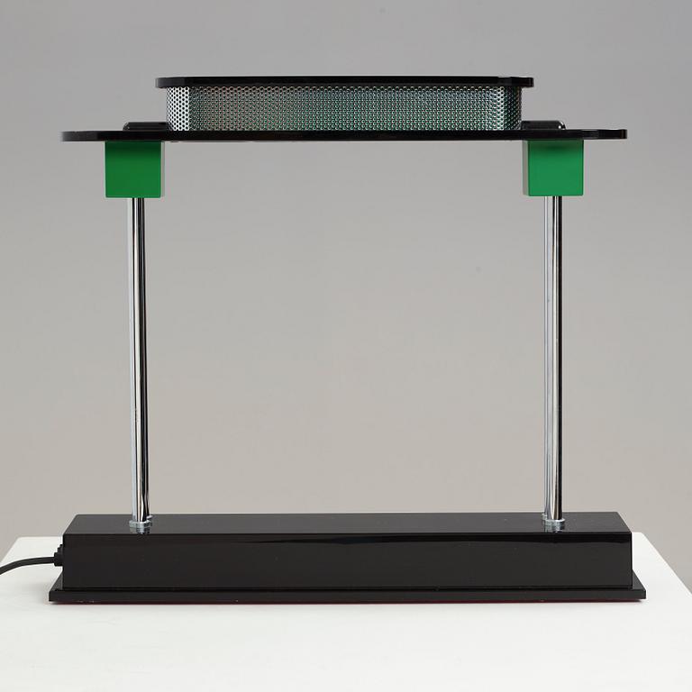 Ettore Sottsass, a "Pausania" table lamp by Artemide Italy, post 1983.