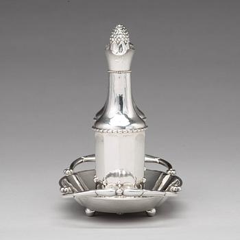 Georg Jensen, bordsurtout, Köpenhamn 1920, 830/1000 silver, design nr 255,