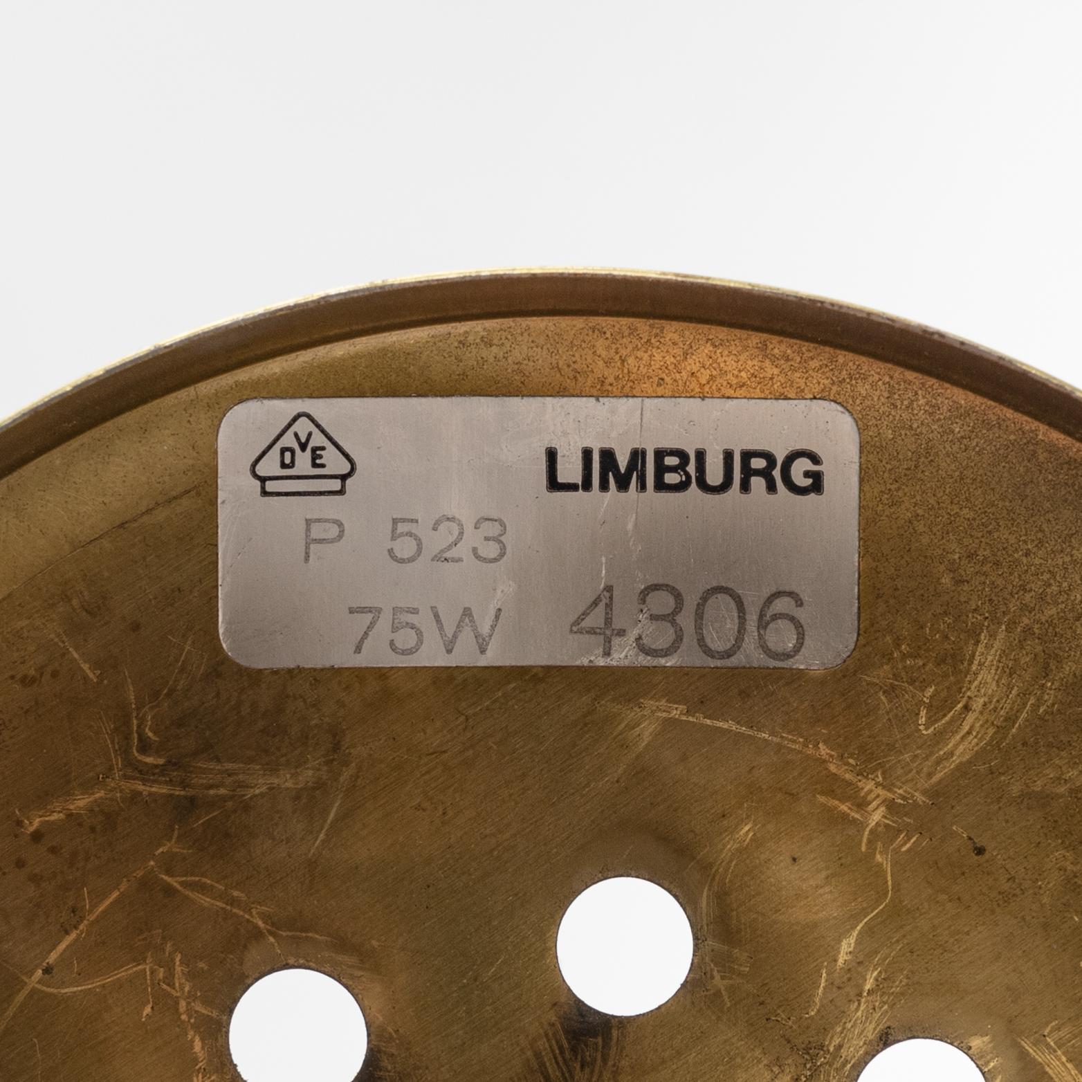 A glass ceiling lamp, Glashütte Limburg, Germany, second half of the 20th century.