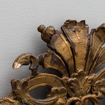 The top part of a Baroque mirror, early 18th century.