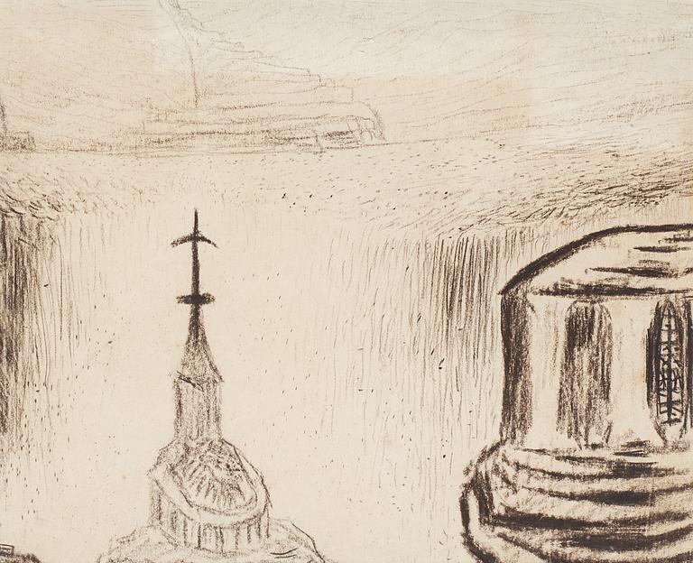 Carl Fredrik Hill, "Katedral och tempel stiger upp ur djupen".
