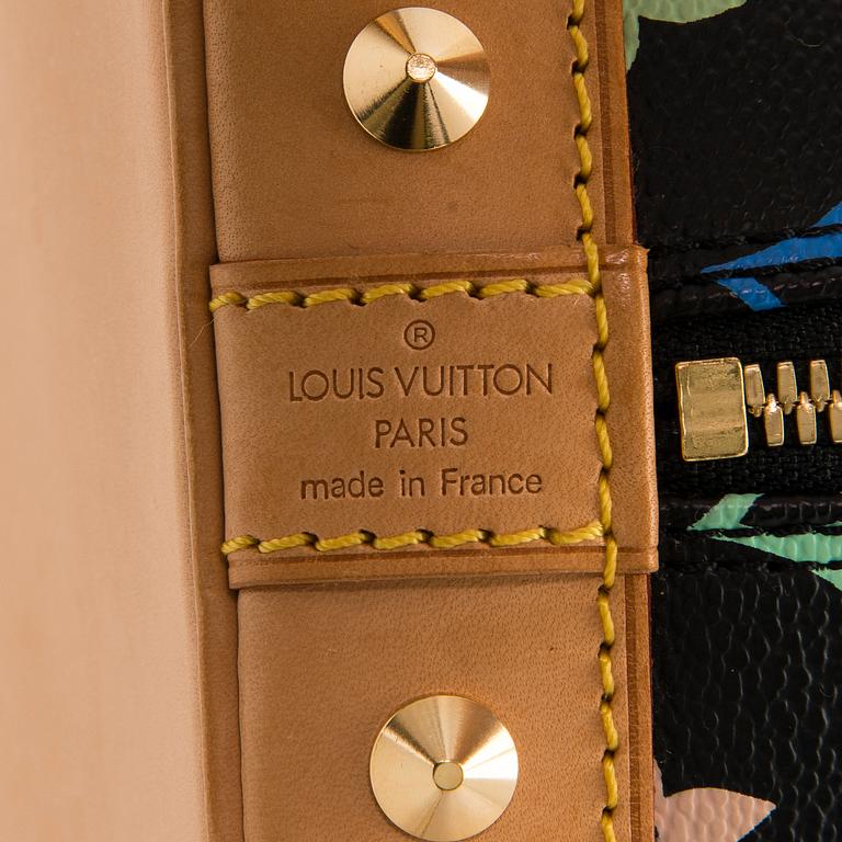 LOUIS VUITTON, Black Multicolor Alma Handbag.