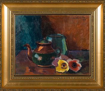 Werner Åström, oil on board, signed and dated -42.