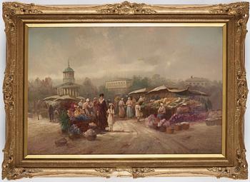 Karl Theodor Wagner, olja på duk, signerad.