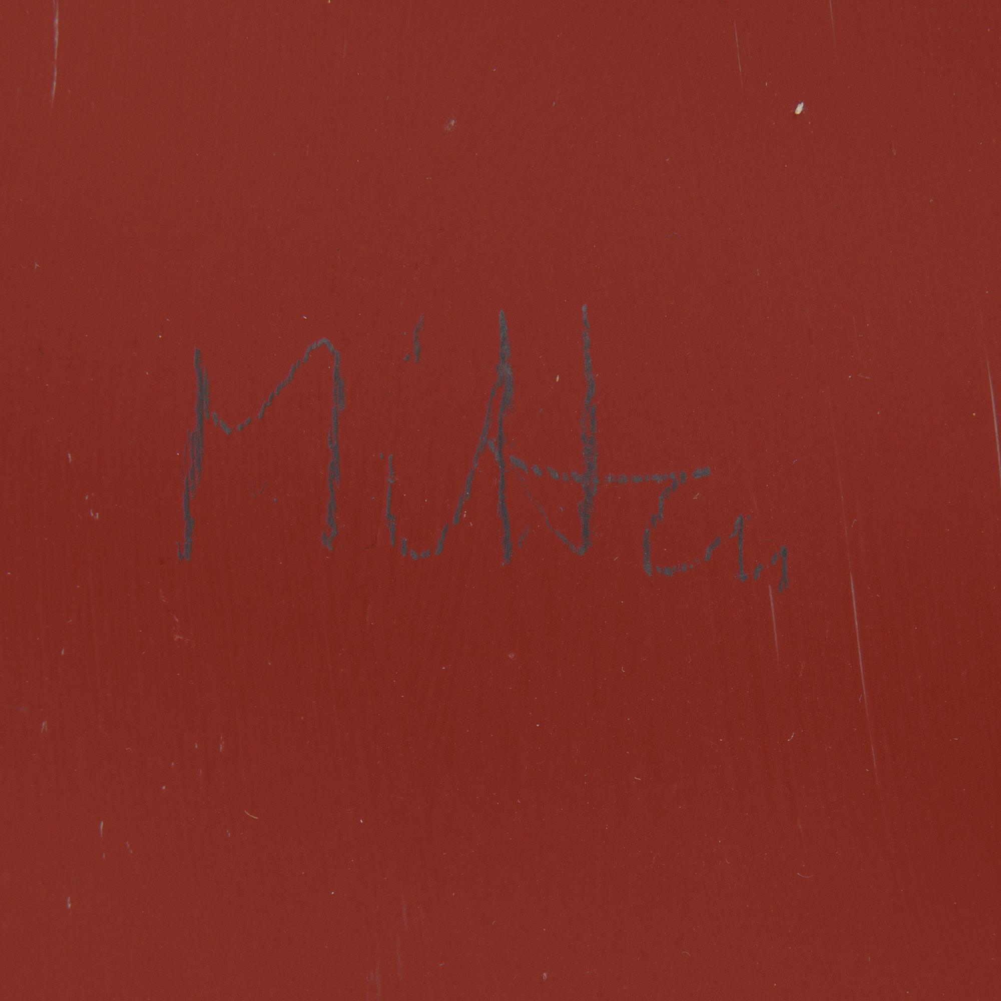 HÅKAN REHNBERG, triptyche, mixed media on sheet metal, signed and dated 1987 on verso.