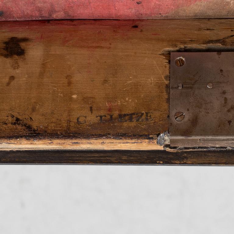 A partially rococo, 18th century writing desk.