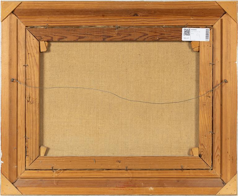 Johan Johansson, Skånskt landskap med figur med häst och vagn.