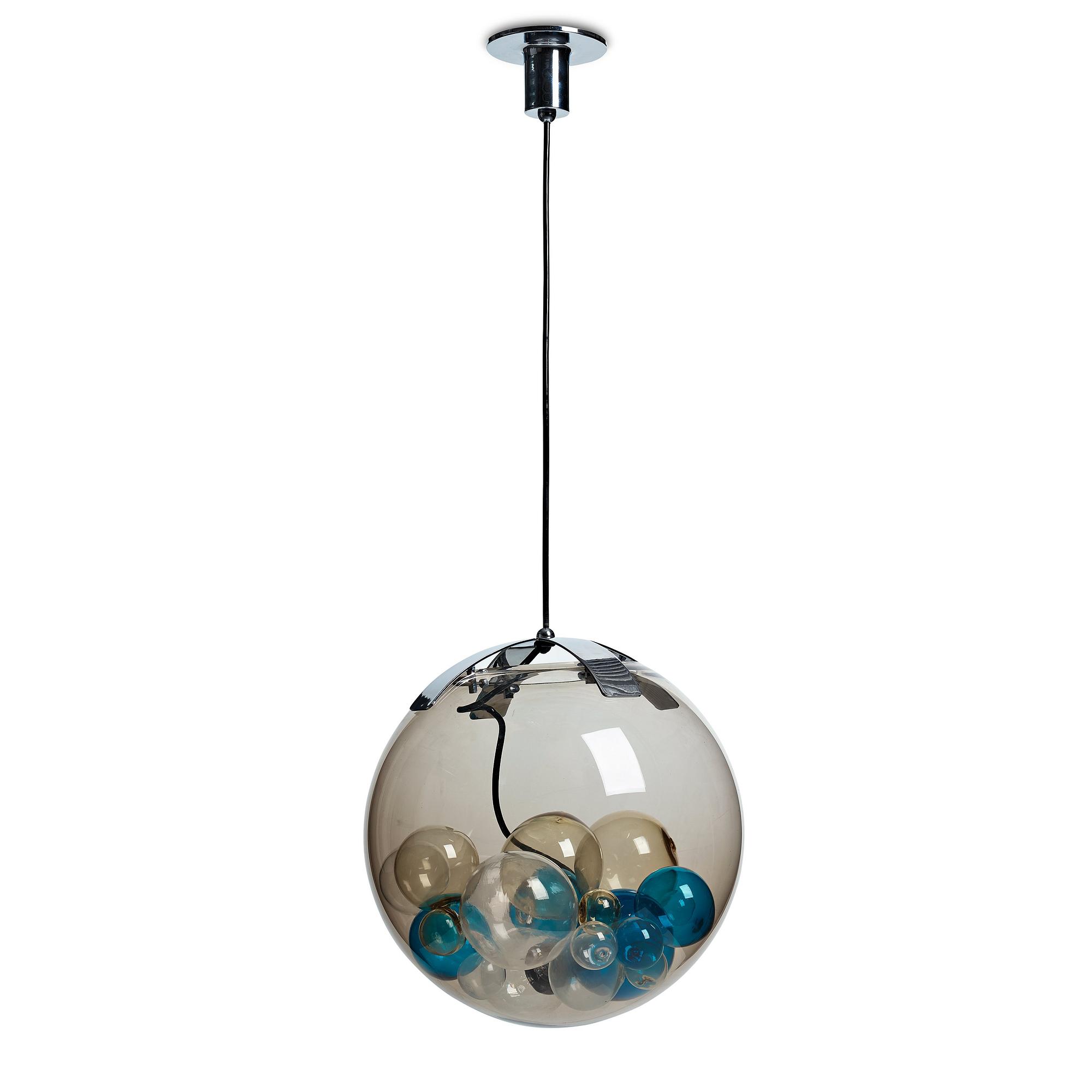 Paolo Venini, and Massimo Pistilli, a "Palotta" glass ceiling lamp, Venini, Italy 1960-70's.