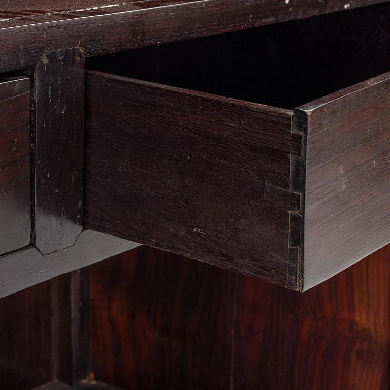 A hardwood cabinet, China, 20th century.