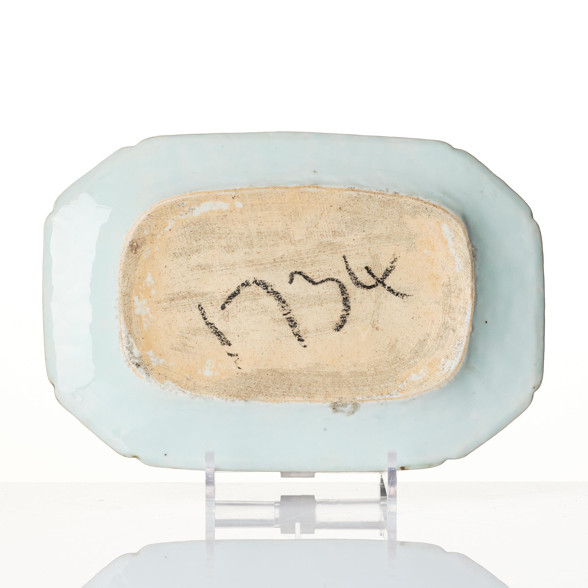 Two blue and white serving dishes, Qing dynasty, Qianlong (1736-95).