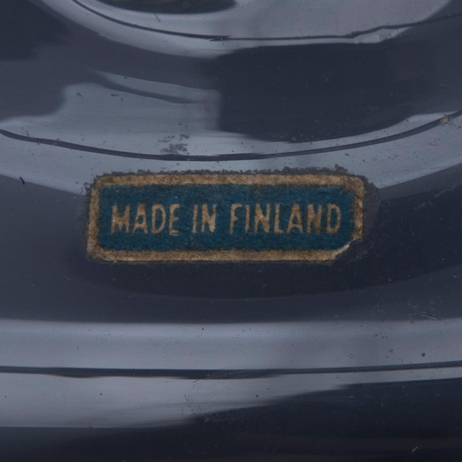 FLASKOR, 2 st, glas, Riihimäen Lasi Oy, 1900-talets mitt.