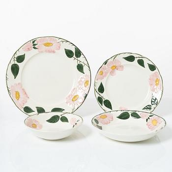 Dinner and tea service, 62 pieces, porcelain, 'Wild rose', Villeroy & Boch, Germany.