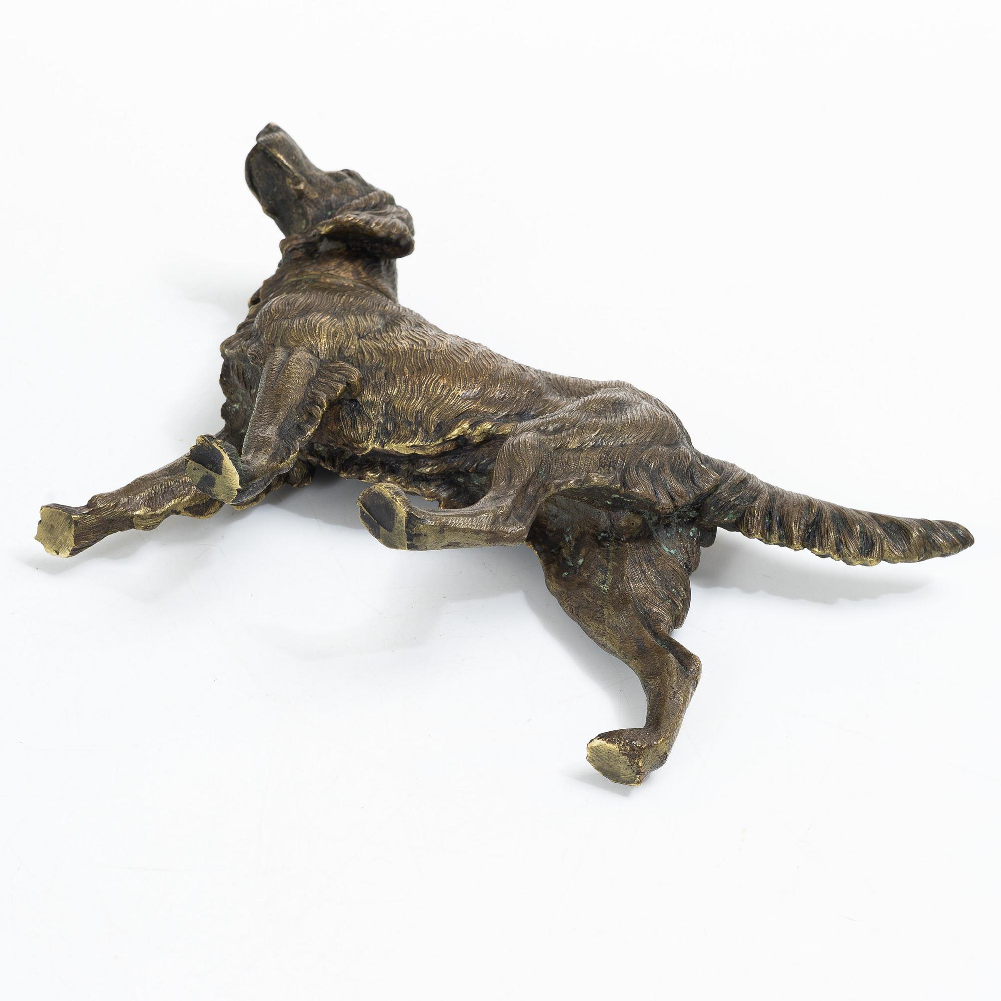 Figurin, Wienerbrons, "Setter", omkring 1900.