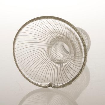 TAPIO WIRKKALA Glas Vase, singed Tapio Wirkkala Iittala.