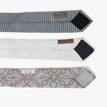 Hermès, slipsar, 3 st.