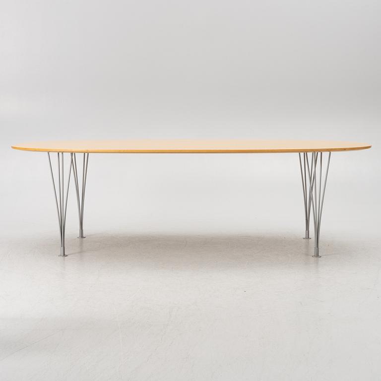 Bruno Mathsson & Piet Hein, a dining table, 'Superellipse', Bruno Mathsson International, Värnamo, 1990's.