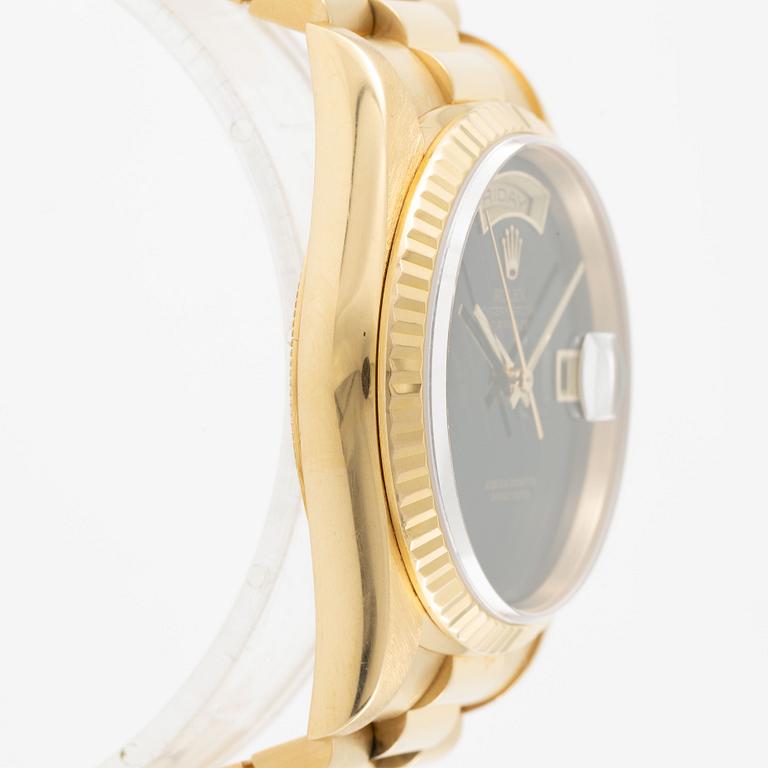 Rolex, Day-Date, "Swiss Only Onyx Dial", ca 1995.