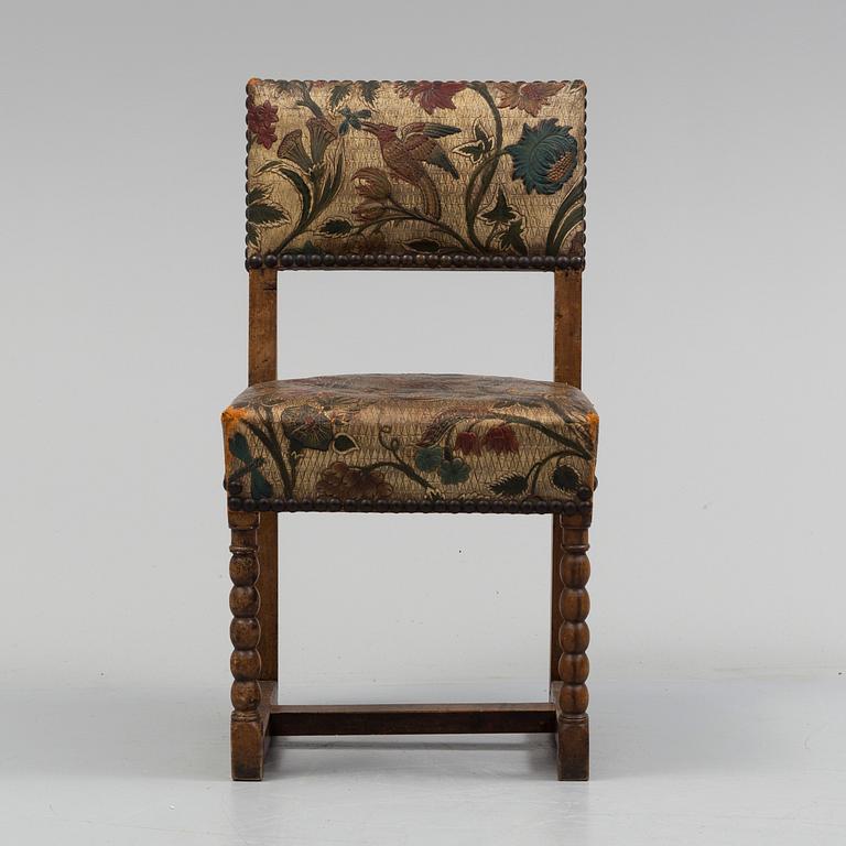 A baroque chair, late 17th or early 18th century.