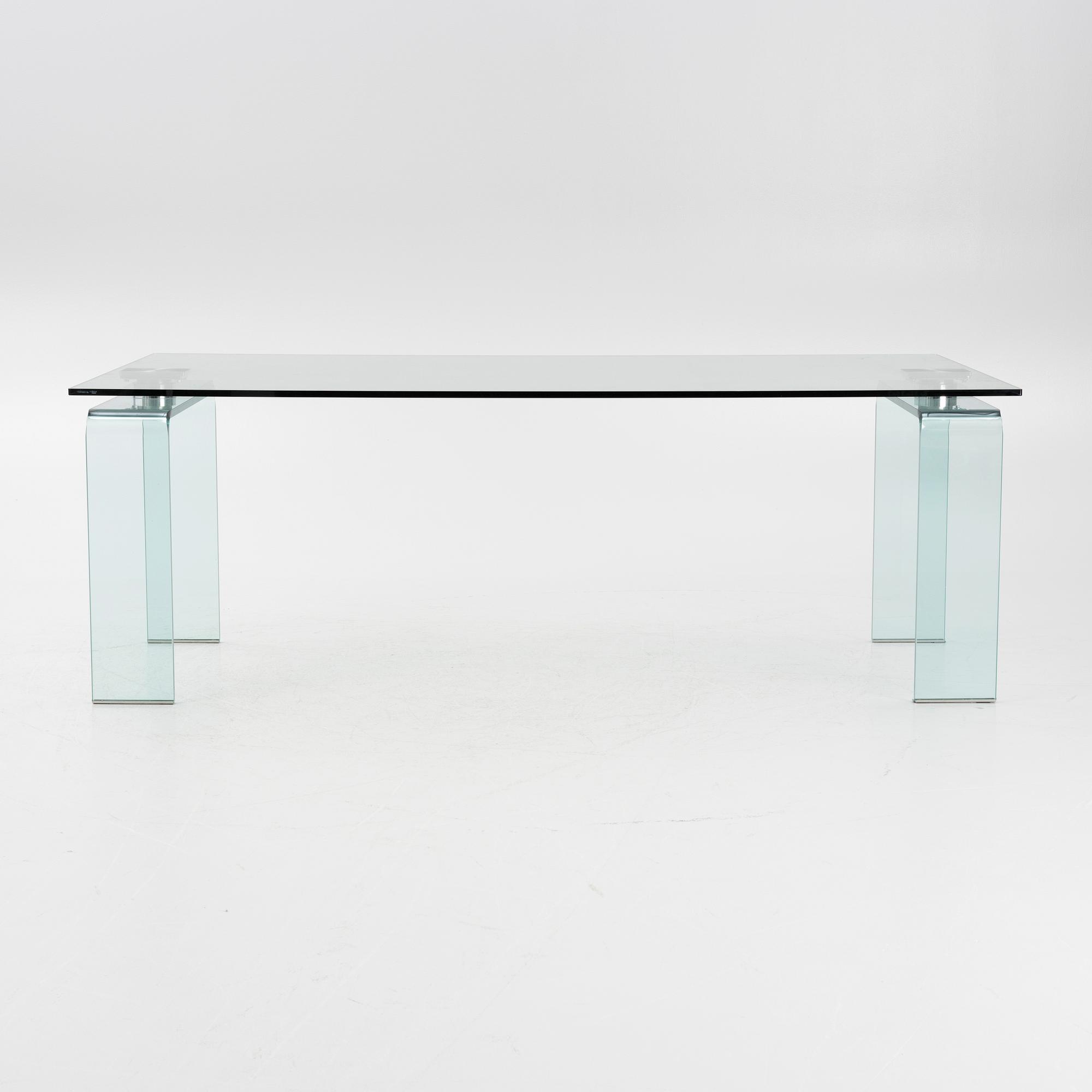 Studio Kronos, an 'Azimut' glass dining table, Cattelan Italia.