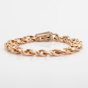 A 14K gold Bismarck link bracelet, A.Harkon Kulta, Lahti 1971.