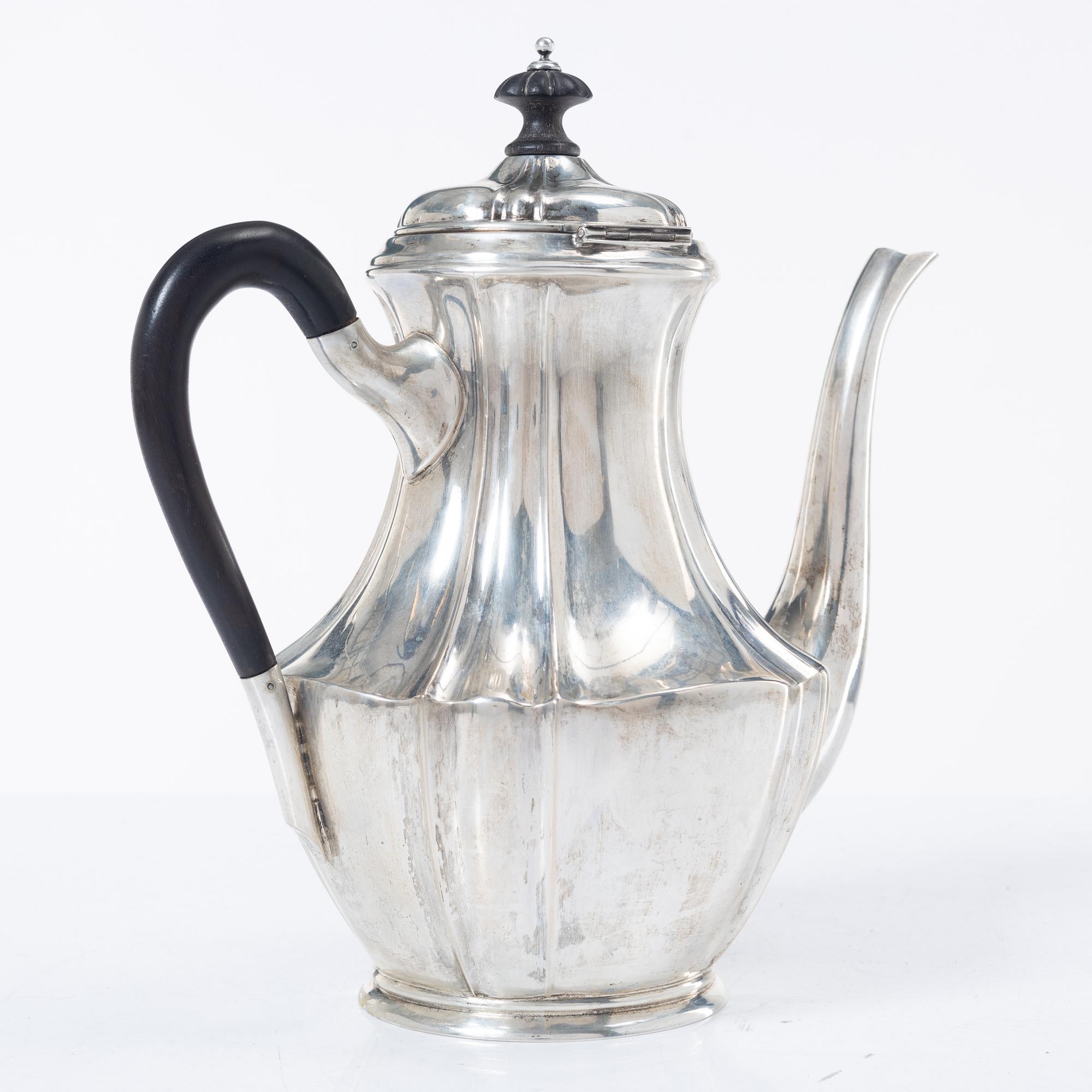 Coffee pot, silver, 1919.