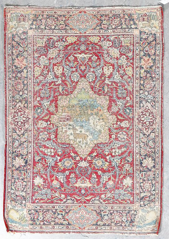MATTA, semiantik Keshan figural, ca 150x104 cm.