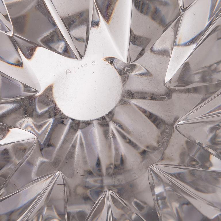 AIMO OKKOLIN, MALJAKKO, lasia, "Tähti" 6575, signeerattu Aimo Okkolin Riihimäen Lasi Oy.