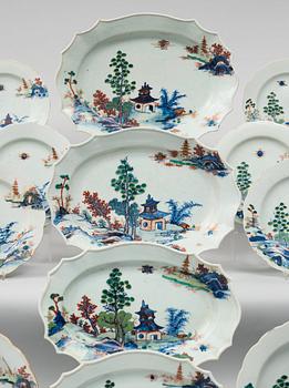 A part dinner service, Qing dynasty, Qianlong (1736-95).