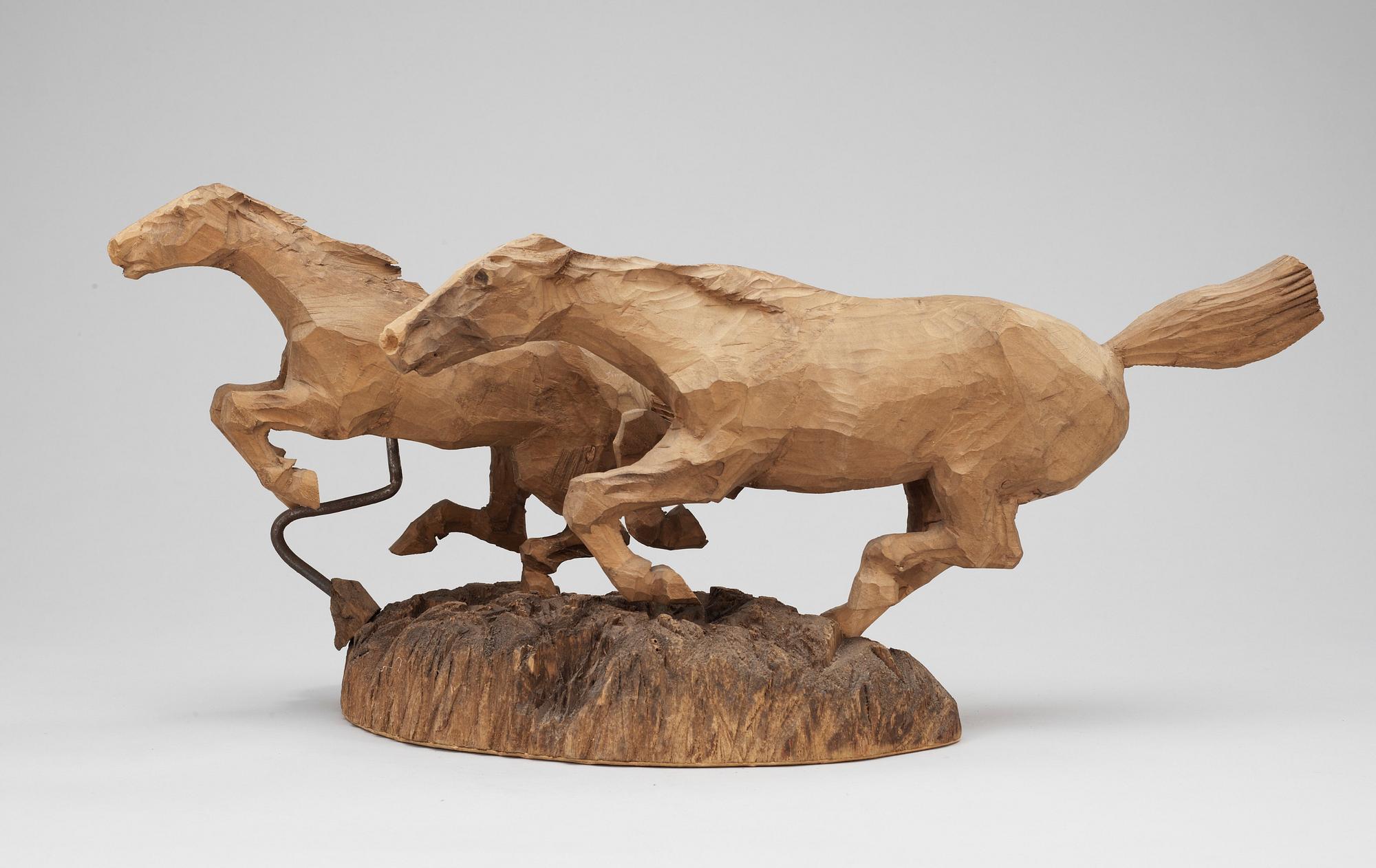 Axel Petersson Döderhultarn, "I galopp".