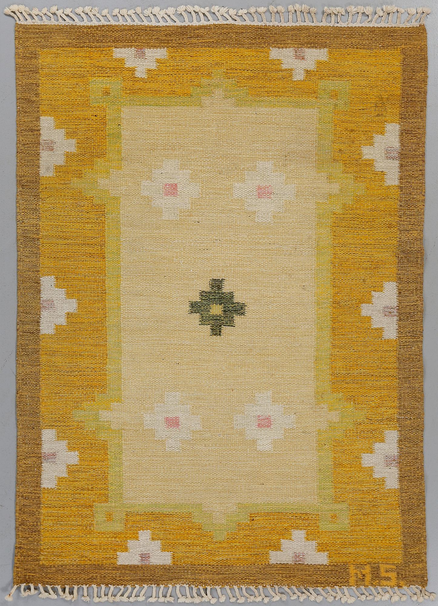 MATTA, rölakan, monogramsignerad MS, 1900-talets andra hälft, 195x135 cm.