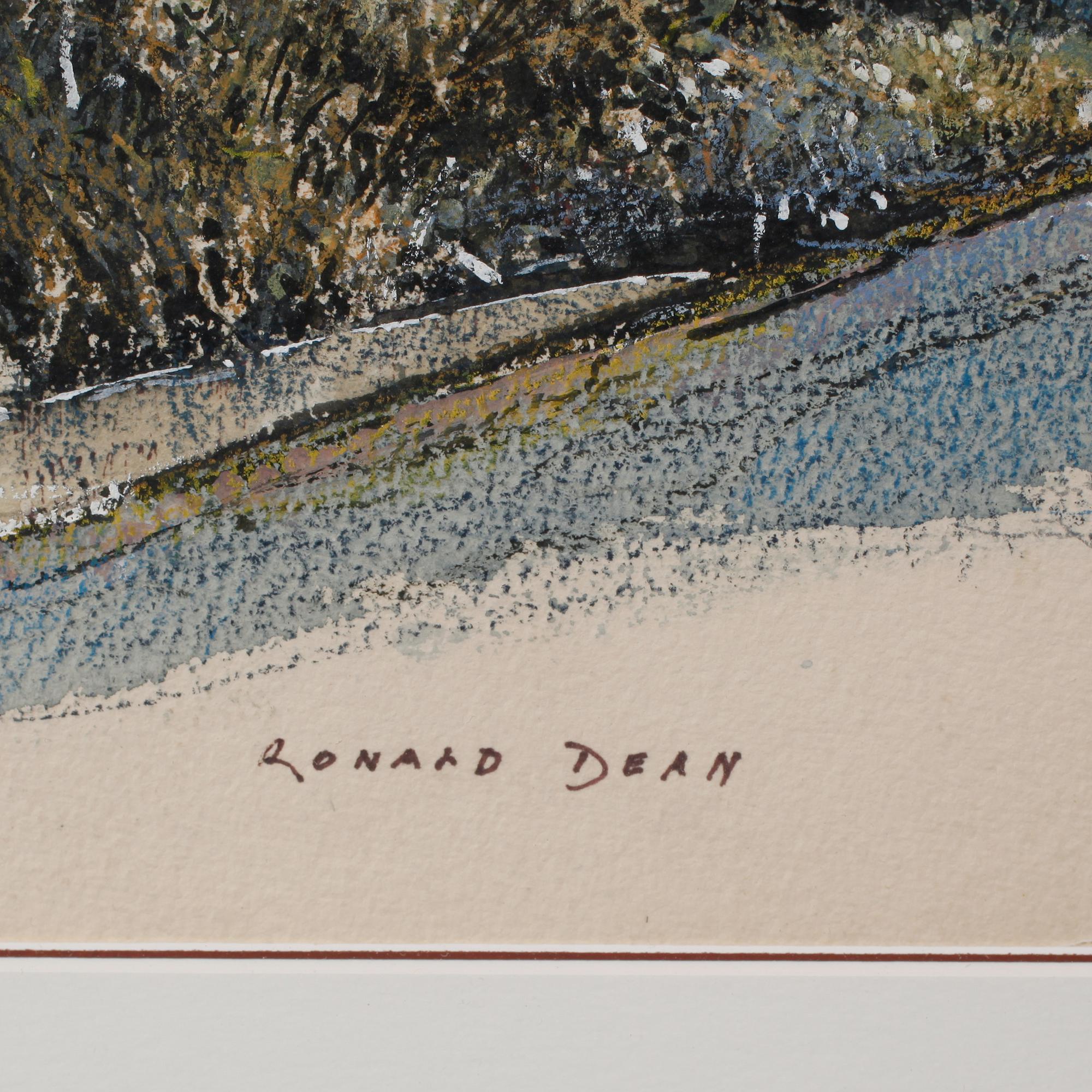 RONALD DEAN, blanteknik, signerad.