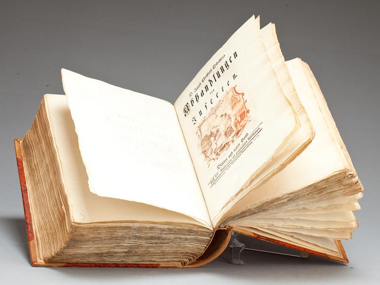 BOK, I-III. "Abhandlungen von Insecten" av Jacob Christian Schaeffer, Regensburg 1764-1779.