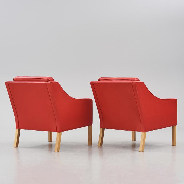 Børge Mogensen, a pair of easy chairs, for Fredericia Furniture, Denmark.