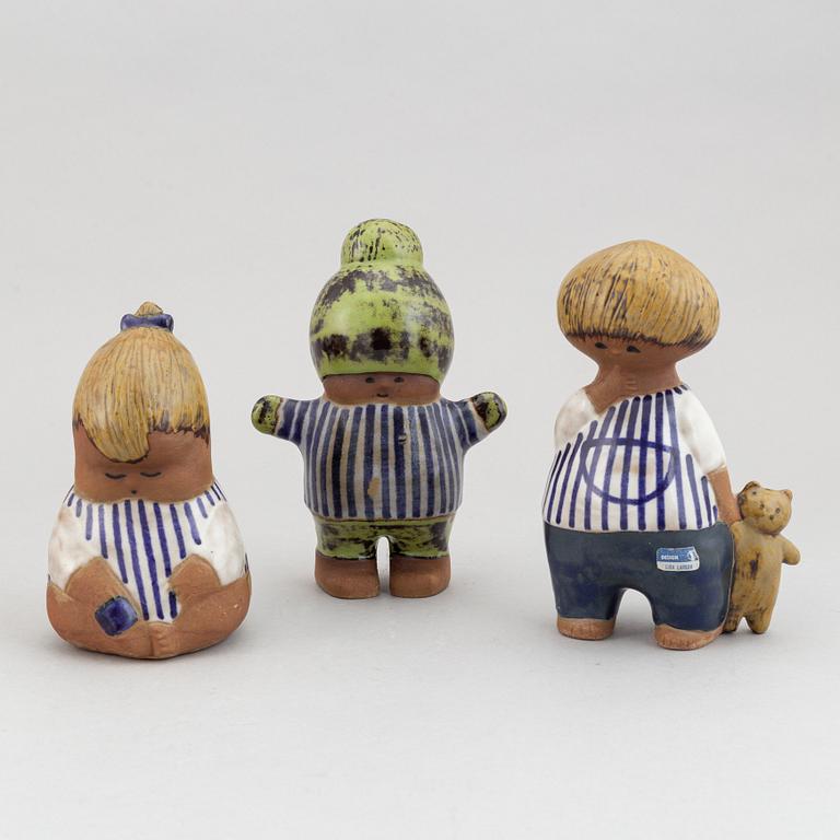 Lisa Larson, five stoneware figurines, 'Larsons ungar' for Gustavsberg.