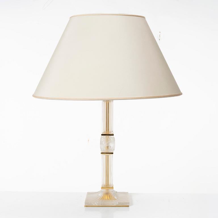 Lalique, 'Josephine' pattern lamp, France, 20th century.