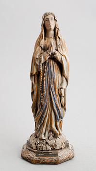 FIGUR, bemålat trä, mellaneuropa, sannolikt 1800-tal.