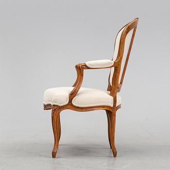 A Louis XV armchair by Claud II Sené, master in Paris 1769-1783.