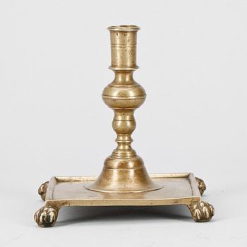 LJUSSTAKE, mässing, barock, 1600-tal.