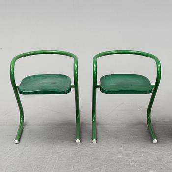 Börge Lindau & Bo Lindekrantz, stolar, 4 st, ur "S70"-serien, Lammek, 1970-tal.