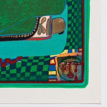 Friedensreich Hundertwasser, the complete portfolio comprising 10 silkscreens in colours with metallic imprints.