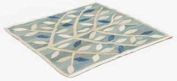 Barbro Nilsson, a textile, 'Grön kvist', tapestry weave, c 44 x 44 cm, signed BN.