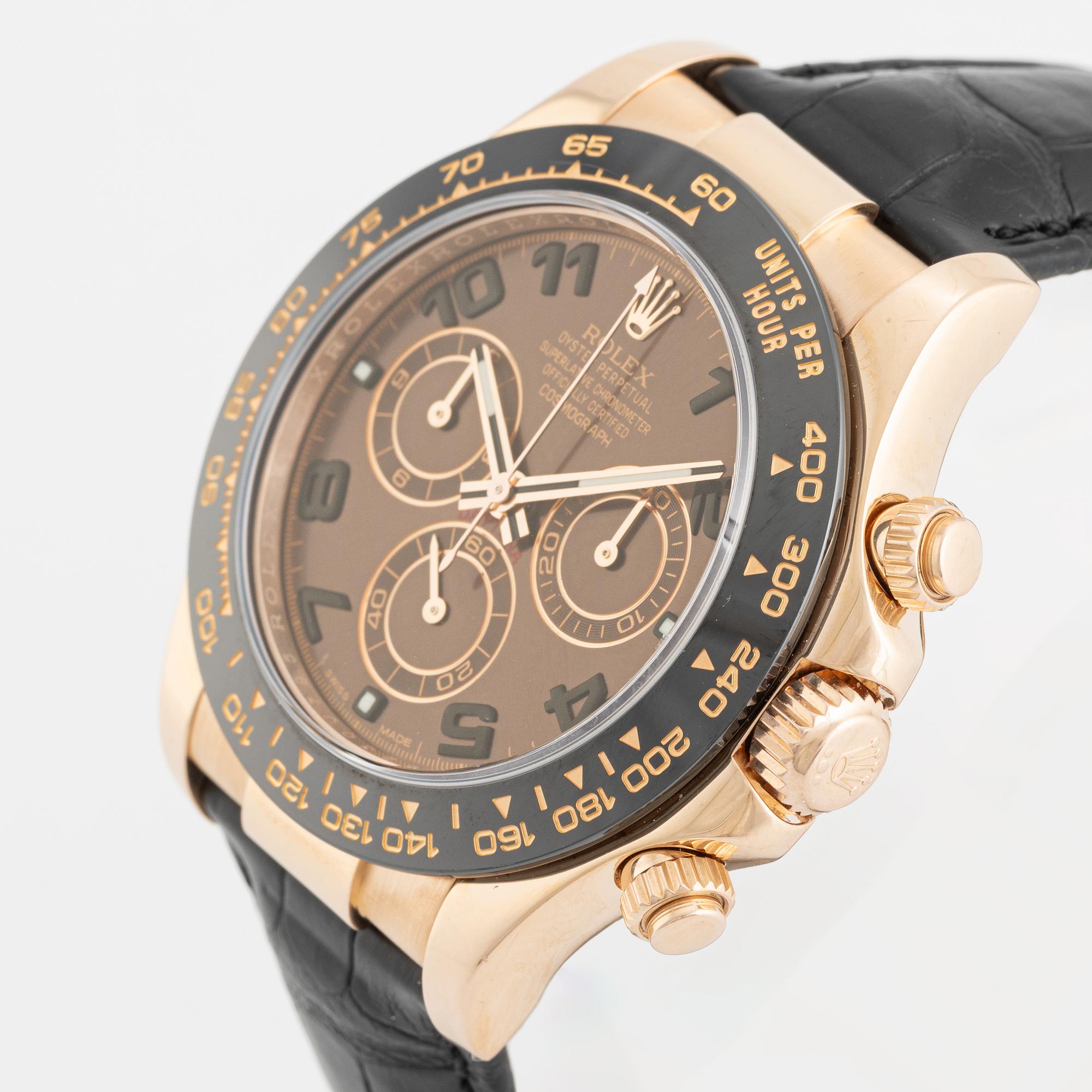 Rolex, Cosmograph, Daytona, "Chocolate Arabic Dial", chronograph, ca 2013.